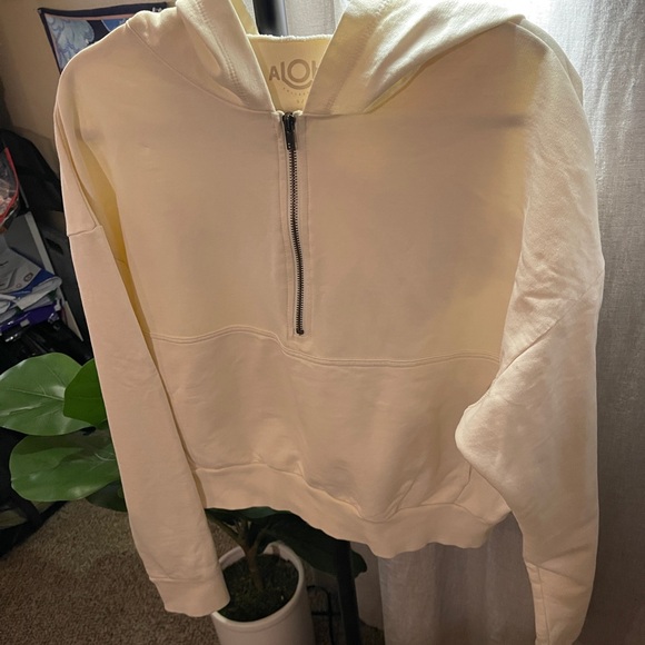 Cream Hoodie with Aloha Print - Picture 3 of 6